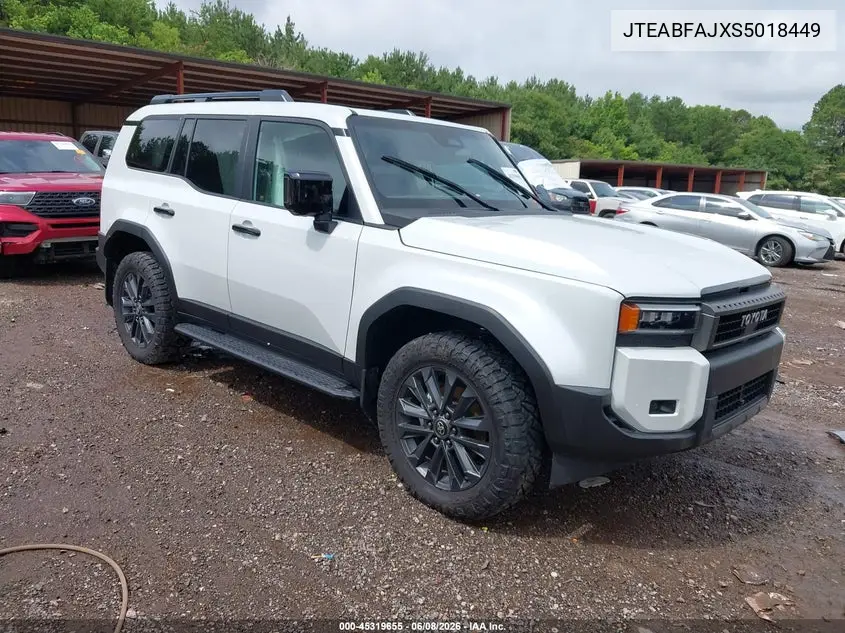 2025 Toyota Land Cruiser VIN: JTEABFAJXS5018449 Lot: 45319655