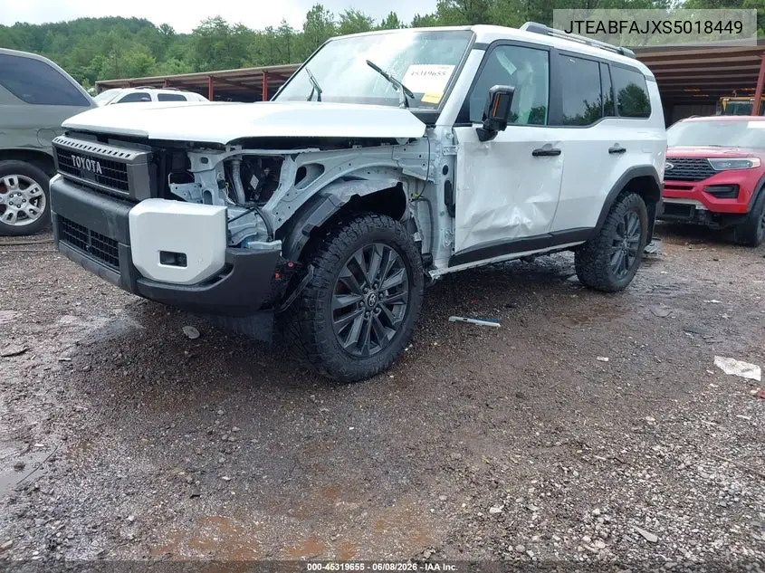 2025 Toyota Land Cruiser VIN: JTEABFAJXS5018449 Lot: 45319655