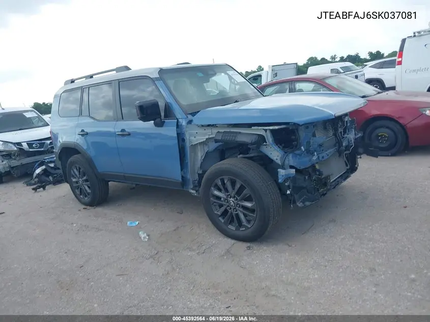 2025 Toyota Land Cruiser VIN: JTEABFAJ6SK037081 Lot: 45392564