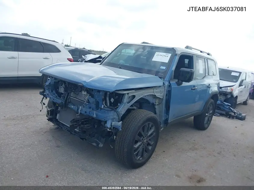 2025 Toyota Land Cruiser VIN: JTEABFAJ6SK037081 Lot: 45392564