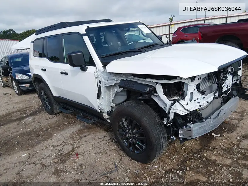 2025 Toyota Land Cruiser 1958 VIN: JTEABFAJ6SK036044 Lot: 45447031