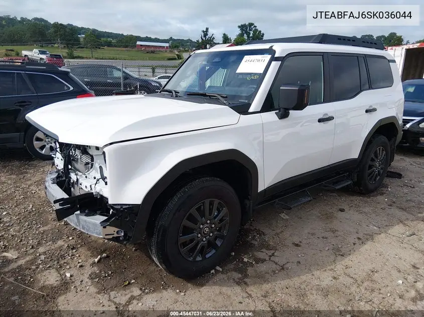 2025 Toyota Land Cruiser 1958 VIN: JTEABFAJ6SK036044 Lot: 45447031