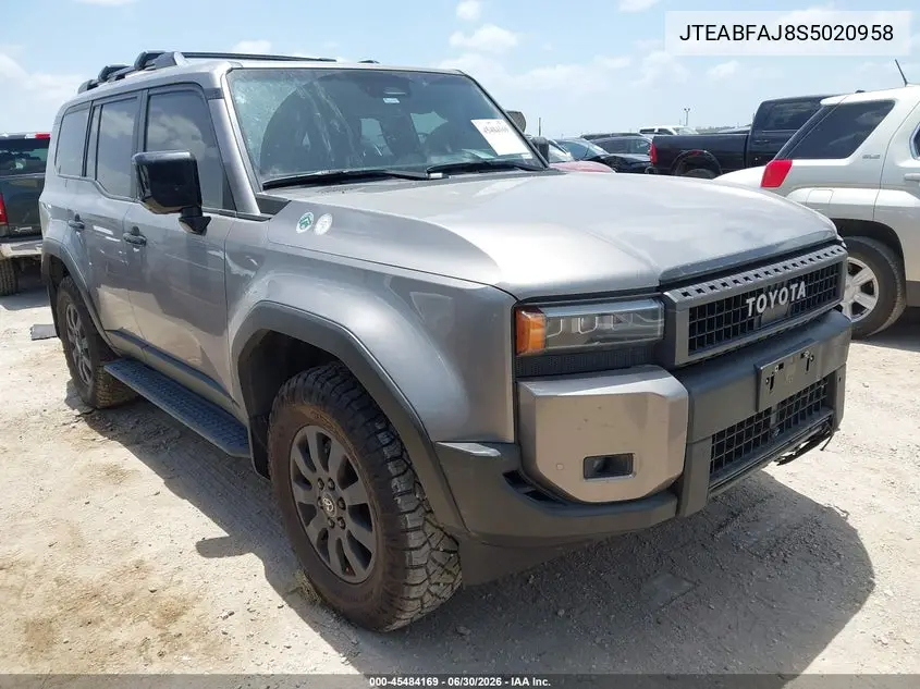 2025 Toyota Land Cruiser VIN: JTEABFAJ8S5020958 Lot: 45484169