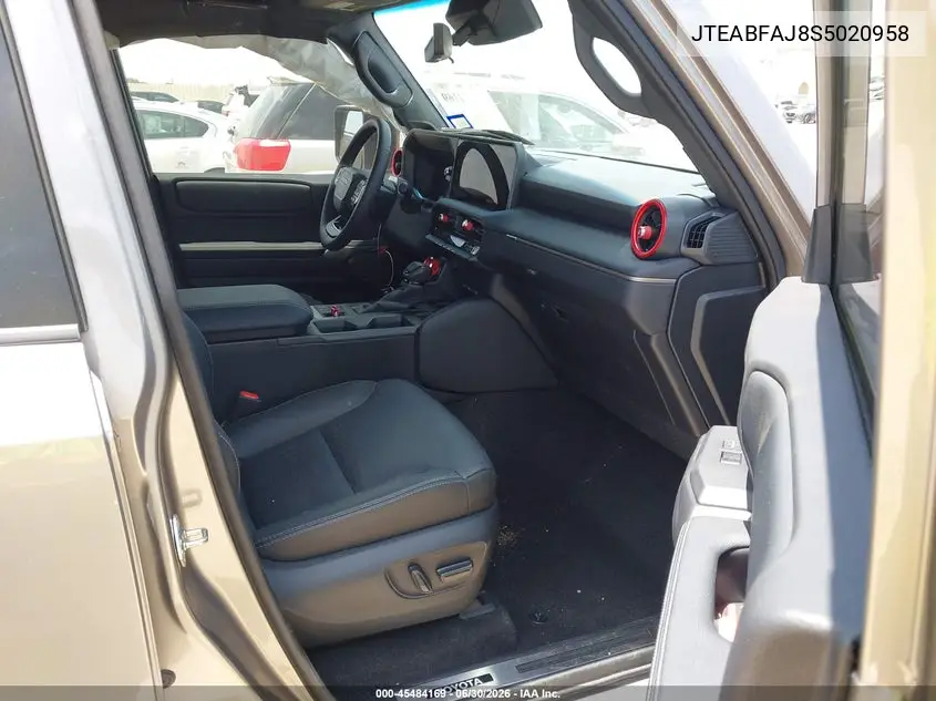 2025 Toyota Land Cruiser VIN: JTEABFAJ8S5020958 Lot: 45484169