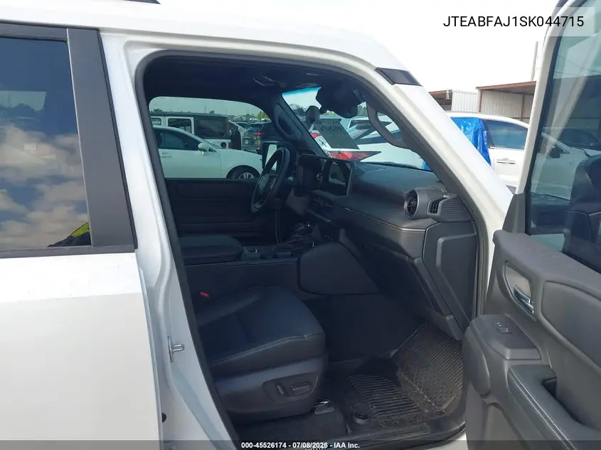 2025 Toyota Land Cruiser VIN: JTEABFAJ1SK044715 Lot: 45526174