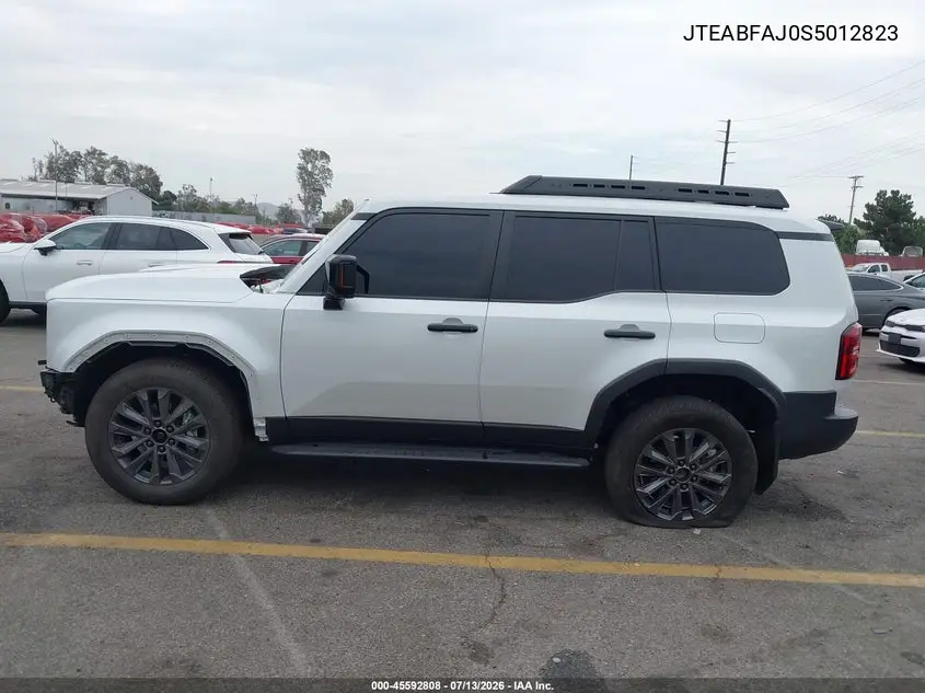 2025 Toyota Land Cruiser VIN: JTEABFAJ0S5012823 Lot: 45592808