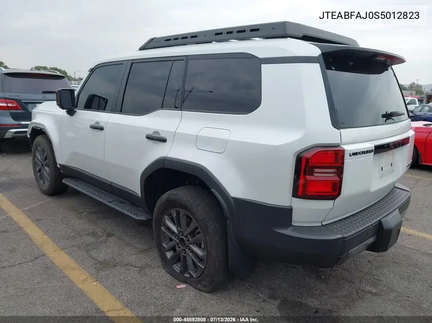 2025 Toyota Land Cruiser VIN: JTEABFAJ0S5012823 Lot: 45592808