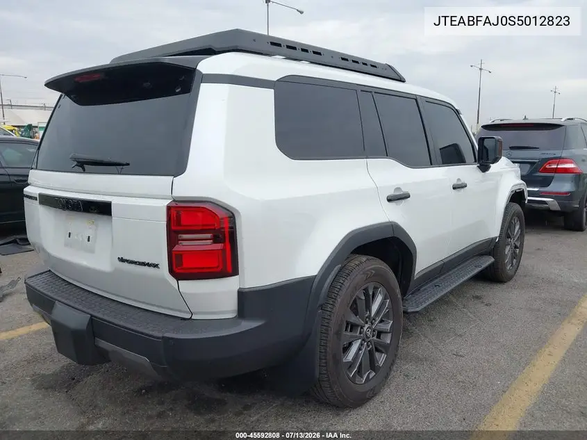 2025 Toyota Land Cruiser VIN: JTEABFAJ0S5012823 Lot: 45592808