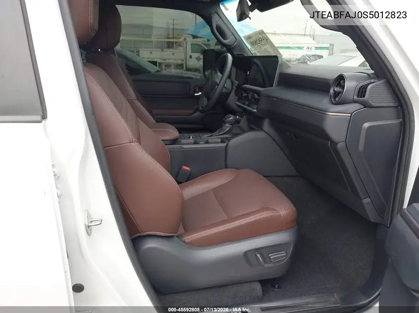 2025 Toyota Land Cruiser VIN: JTEABFAJ0S5012823 Lot: 45592808