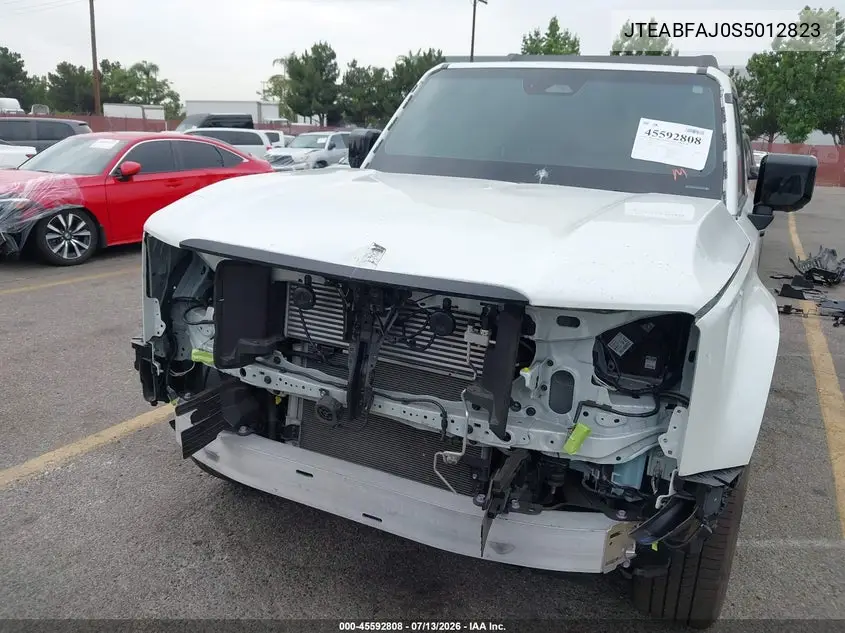 2025 Toyota Land Cruiser VIN: JTEABFAJ0S5012823 Lot: 45592808
