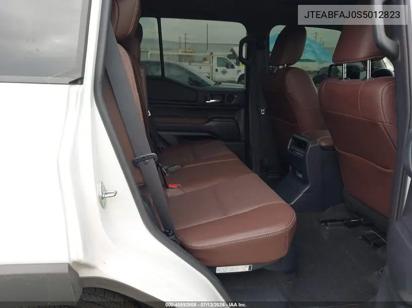 2025 Toyota Land Cruiser VIN: JTEABFAJ0S5012823 Lot: 45592808