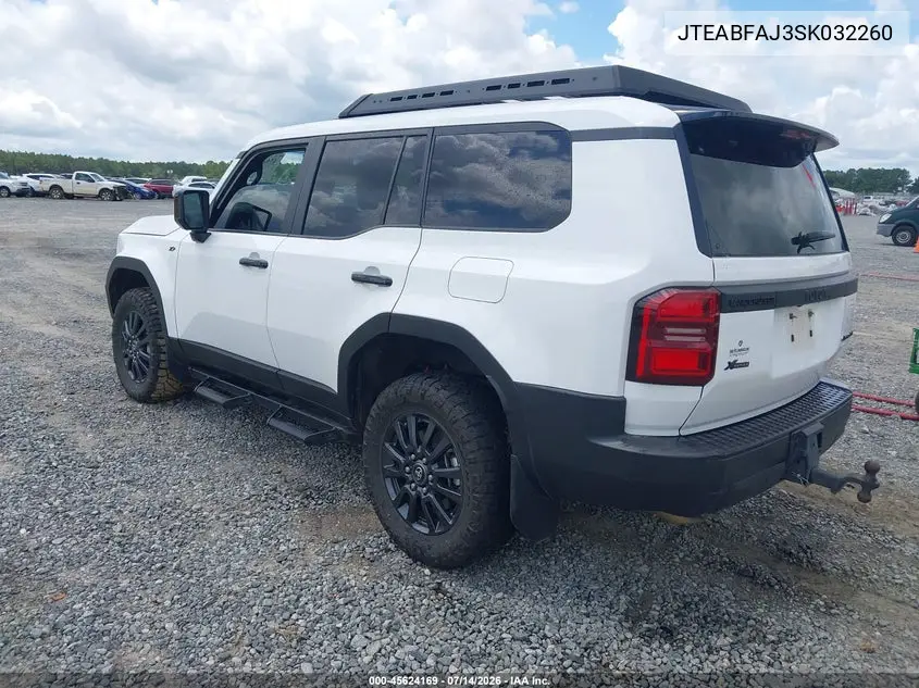 2025 Toyota Land Cruiser 1958 VIN: JTEABFAJ3SK032260 Lot: 45624169