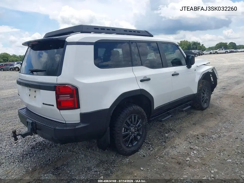 2025 Toyota Land Cruiser 1958 VIN: JTEABFAJ3SK032260 Lot: 45624169