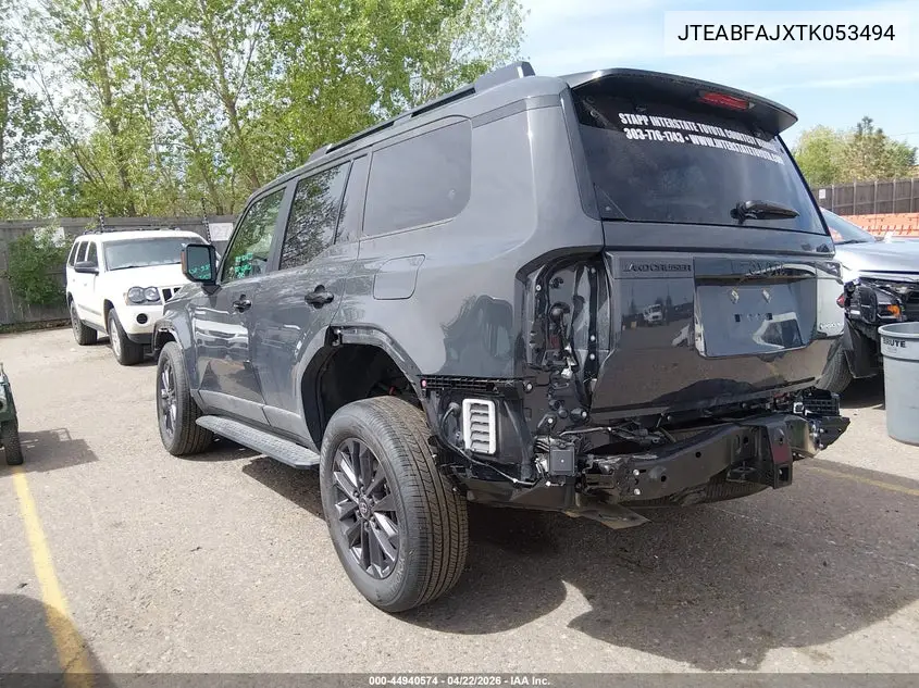 2026 Toyota Land Cruiser VIN: JTEABFAJXTK053494 Lot: 44940574
