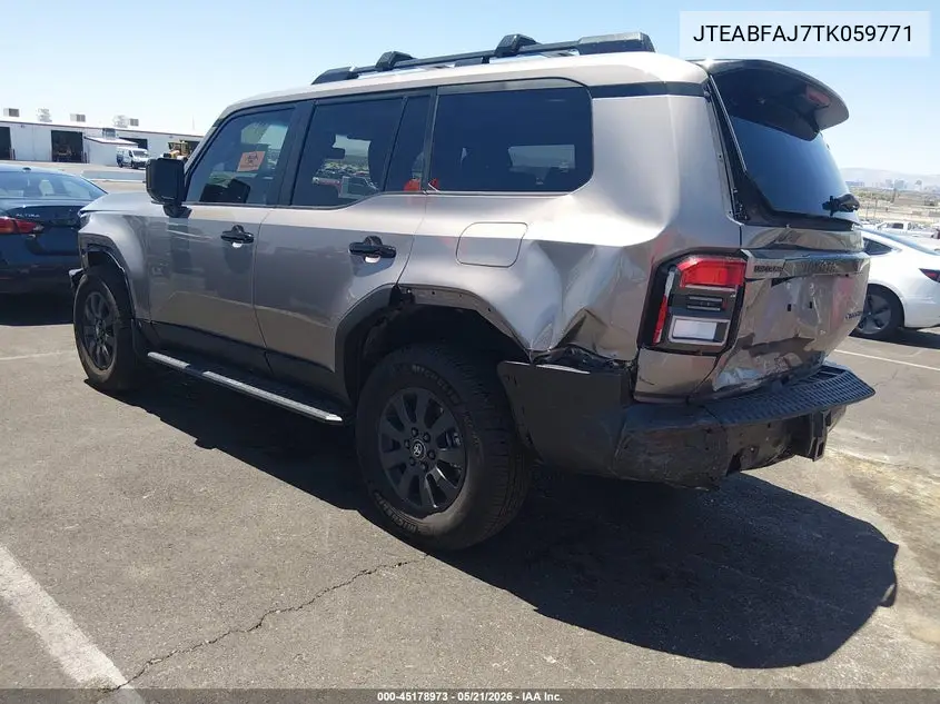 2026 Toyota Land Cruiser VIN: JTEABFAJ7TK059771 Lot: 45178973