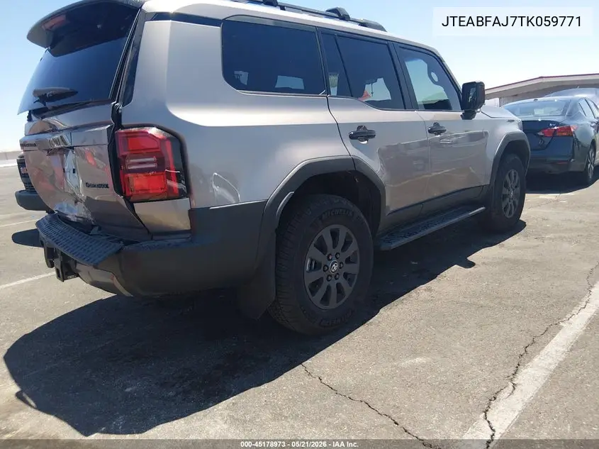 2026 Toyota Land Cruiser VIN: JTEABFAJ7TK059771 Lot: 45178973