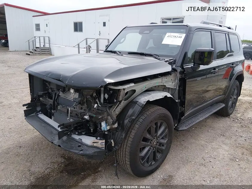 2026 Toyota Land Cruiser VIN: JTEABFAJ6T5022712 Lot: 45238240