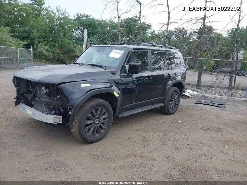 2026 Toyota Land Cruiser VIN: JTEABFAJXT5022292 Lot: 45440168