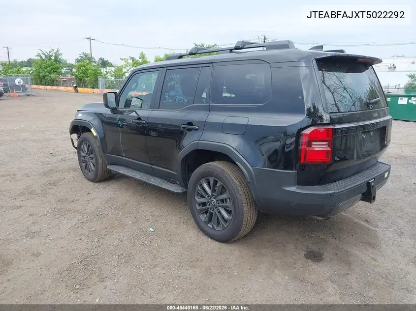 2026 Toyota Land Cruiser VIN: JTEABFAJXT5022292 Lot: 45440168