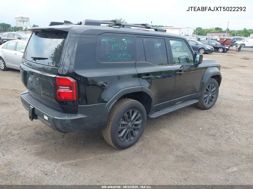 2026 Toyota Land Cruiser VIN: JTEABFAJXT5022292 Lot: 45440168