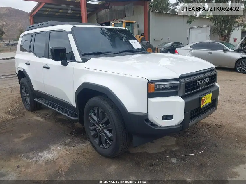 2026 Toyota Land Cruiser VIN: JTEABFAJ2TK062402 Lot: 45519471