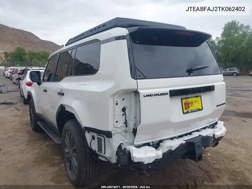 2026 Toyota Land Cruiser VIN: JTEABFAJ2TK062402 Lot: 45519471