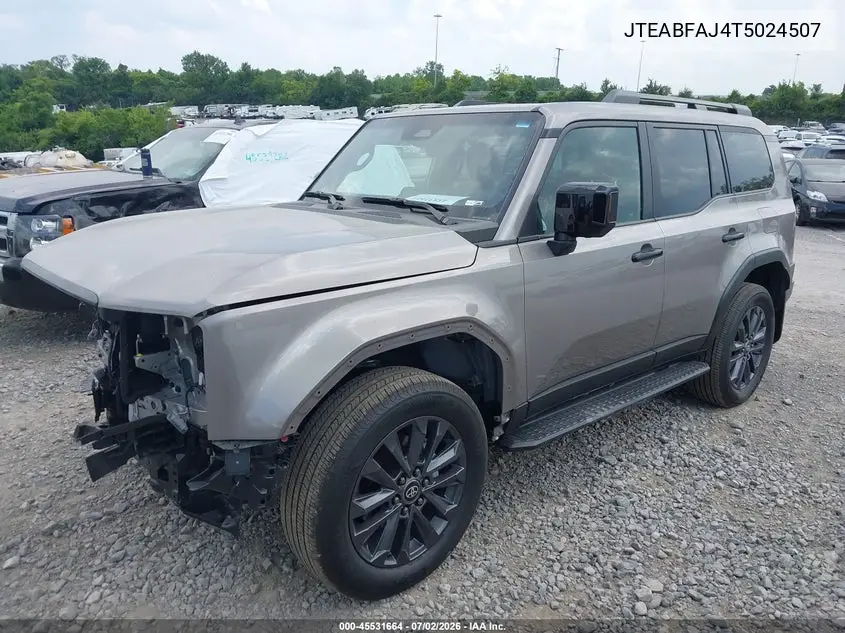 2026 Toyota Land Cruiser VIN: JTEABFAJ4T5024507 Lot: 45531664