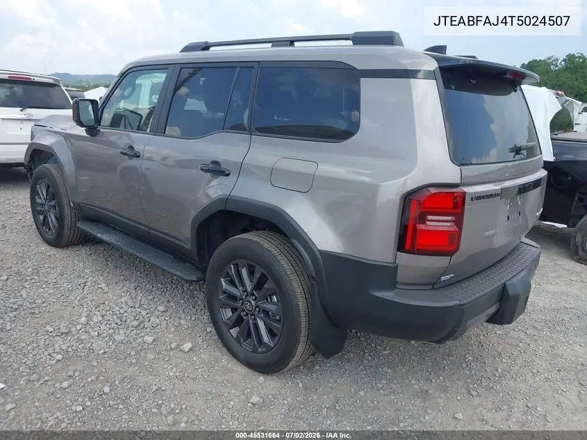 2026 Toyota Land Cruiser VIN: JTEABFAJ4T5024507 Lot: 45531664