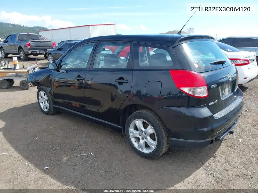 2003 Toyota Matrix Xr VIN: 2T1LR32EX3C064120 Lot: 45278671