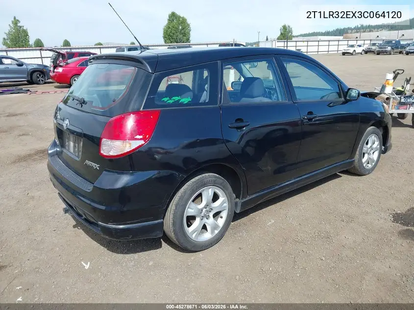 2003 Toyota Matrix Xr VIN: 2T1LR32EX3C064120 Lot: 45278671