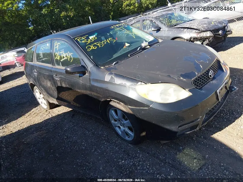 2003 Toyota Matrix Xrs VIN: 2T1KY32E03C084861 Lot: 45398534