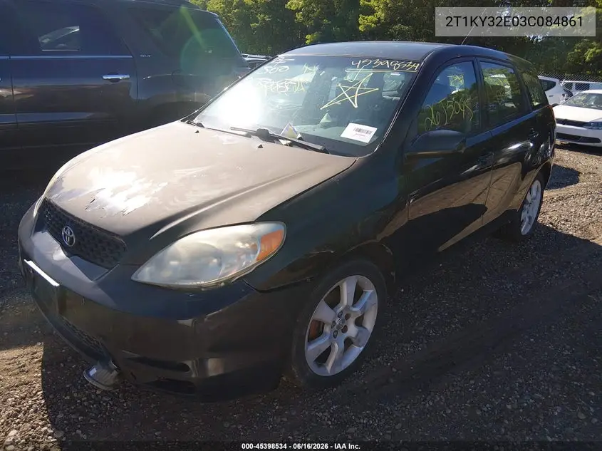 2003 Toyota Matrix Xrs VIN: 2T1KY32E03C084861 Lot: 45398534