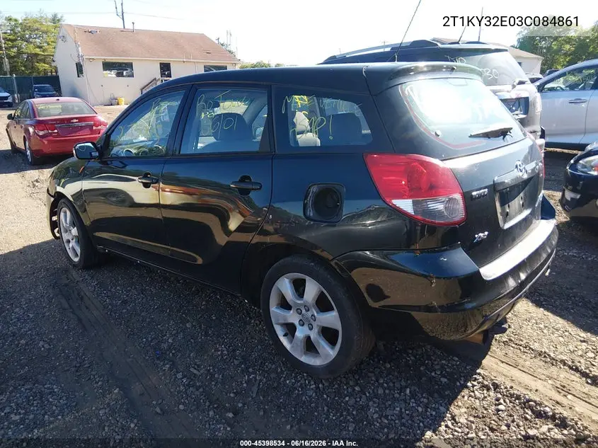 2003 Toyota Matrix Xrs VIN: 2T1KY32E03C084861 Lot: 45398534