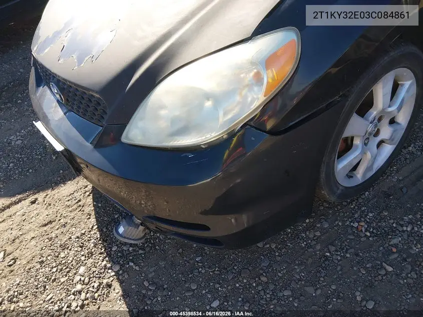 2003 Toyota Matrix Xrs VIN: 2T1KY32E03C084861 Lot: 45398534