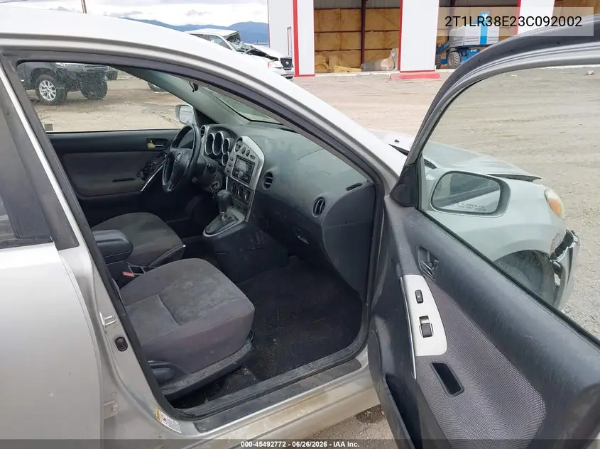 2003 Toyota Matrix Xr VIN: 2T1LR38E23C092002 Lot: 45492772