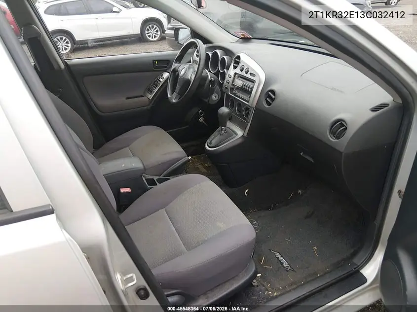 2003 Toyota Matrix Standard VIN: 2T1KR32E13C032412 Lot: 45548364