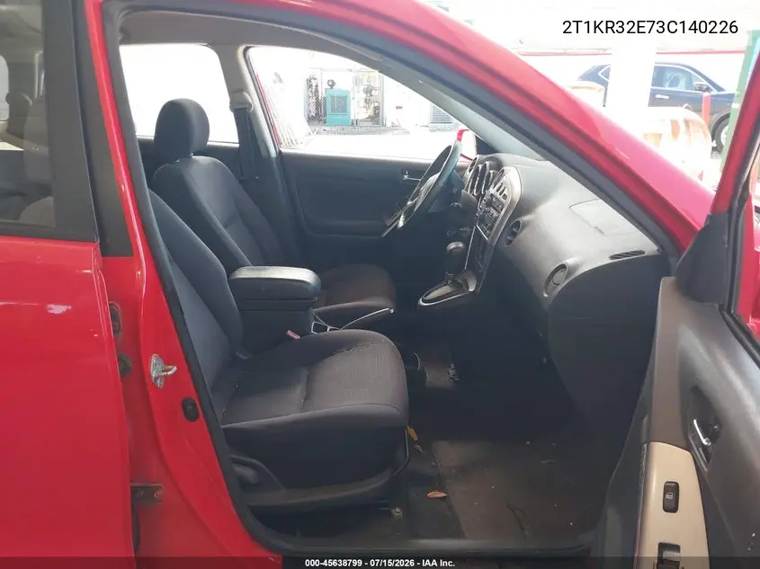 2003 Toyota Matrix Xr VIN: 2T1KR32E73C140226 Lot: 45638799