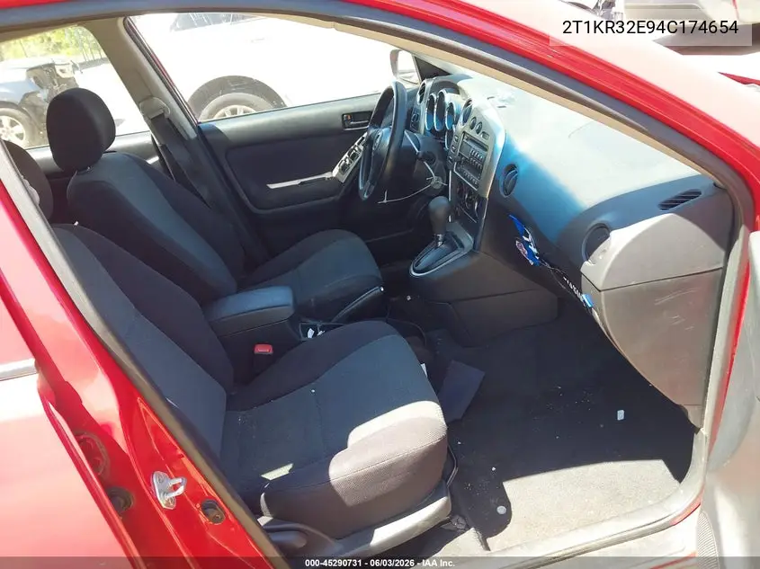 2004 Toyota Matrix Standard VIN: 2T1KR32E94C174654 Lot: 45290731