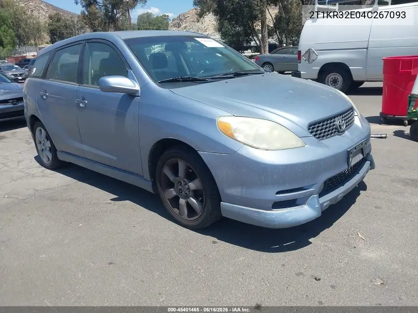 2004 Toyota Matrix Xr VIN: 2T1KR32E04C267093 Lot: 45401465