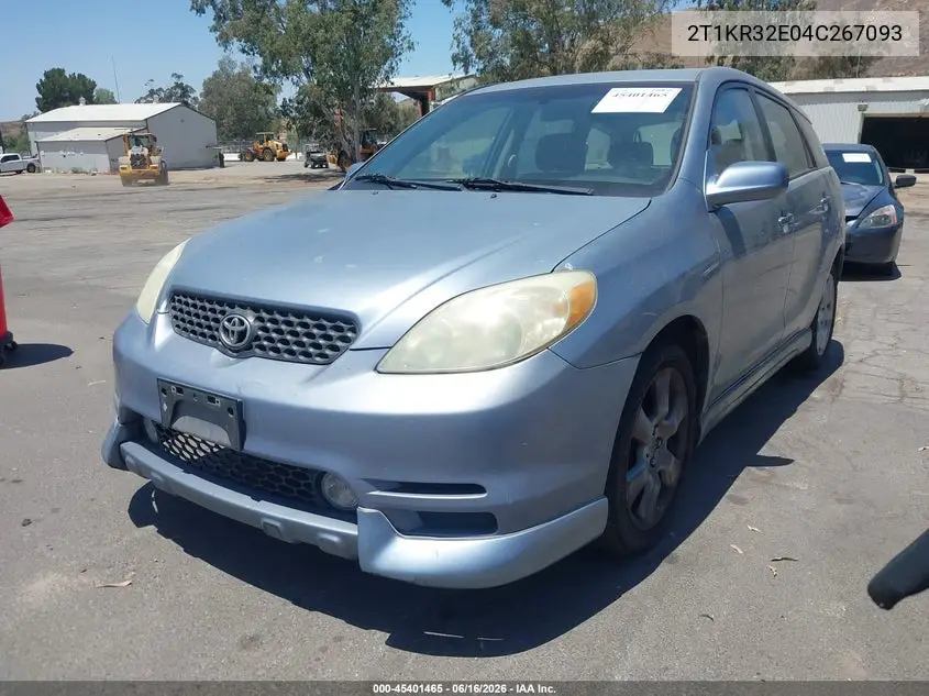 2004 Toyota Matrix Xr VIN: 2T1KR32E04C267093 Lot: 45401465