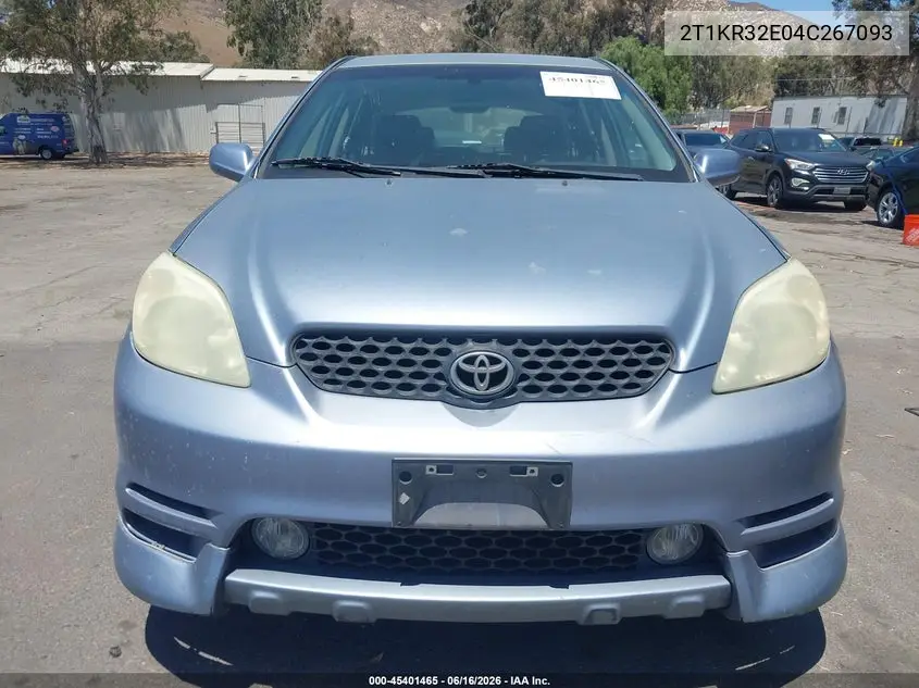 2004 Toyota Matrix Xr VIN: 2T1KR32E04C267093 Lot: 45401465