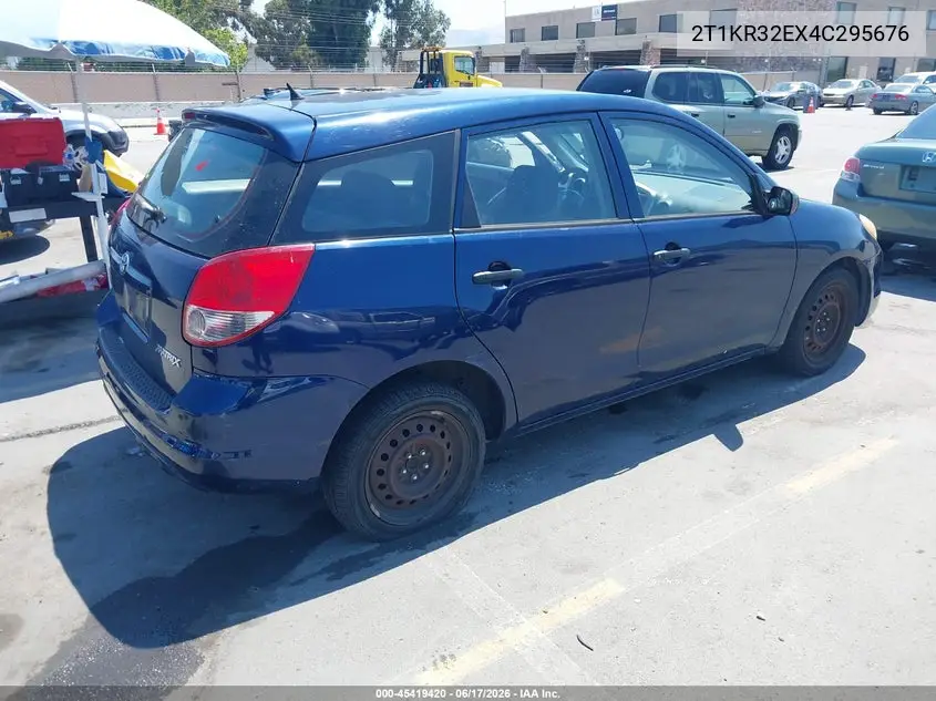 2004 Toyota Matrix Standard VIN: 2T1KR32EX4C295676 Lot: 45419420