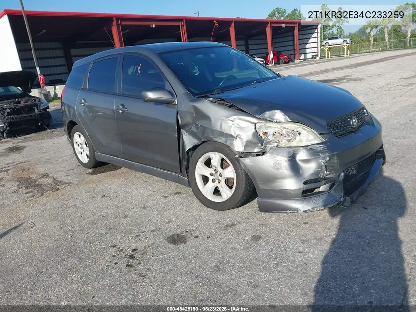 2004 Toyota Matrix Xr VIN: 2T1KR32E34C233259 Lot: 45425750
