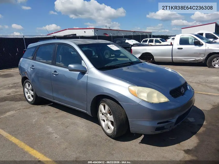 2004 Toyota Matrix Xr VIN: 2T1KR38E64C236308 Lot: 45430412