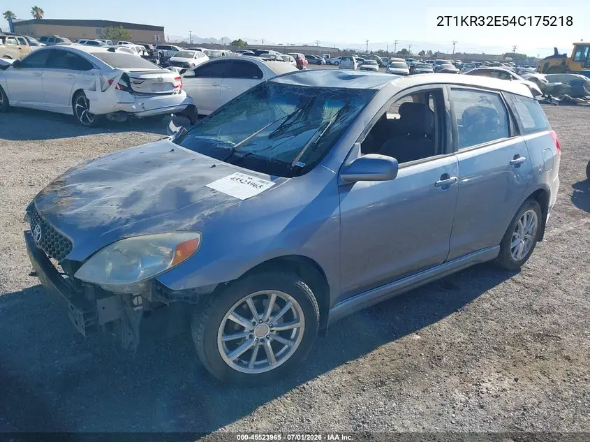 2004 Toyota Matrix Xr VIN: 2T1KR32E54C175218 Lot: 45523965