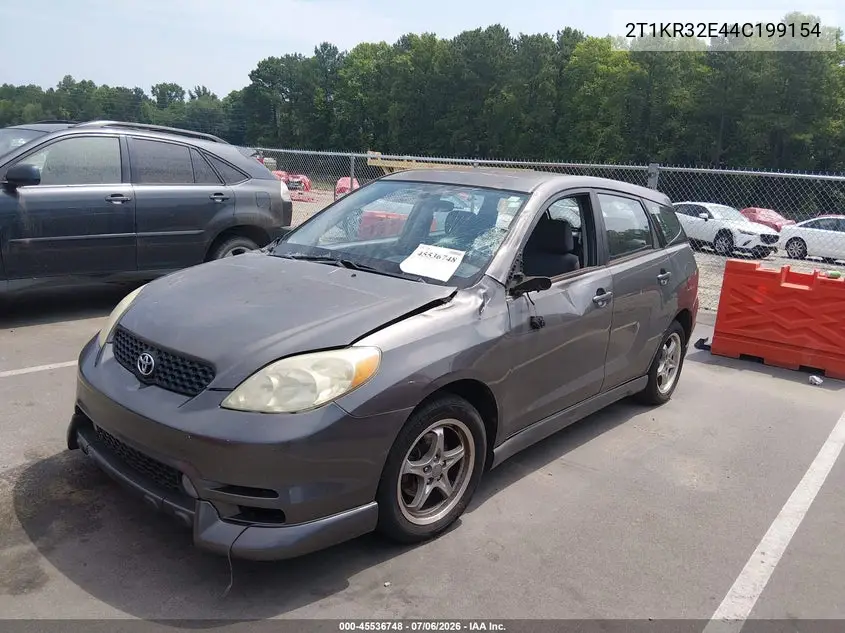 2004 Toyota Matrix Xr VIN: 2T1KR32E44C199154 Lot: 45536748