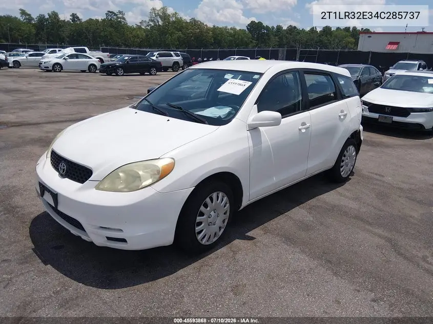 2004 Toyota Matrix Xr VIN: 2T1LR32E34C285737 Lot: 45593868