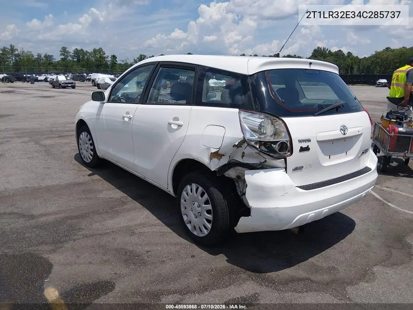 2004 Toyota Matrix Xr VIN: 2T1LR32E34C285737 Lot: 45593868