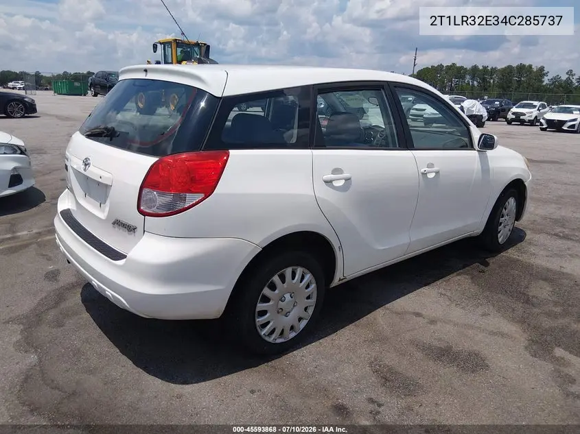 2004 Toyota Matrix Xr VIN: 2T1LR32E34C285737 Lot: 45593868