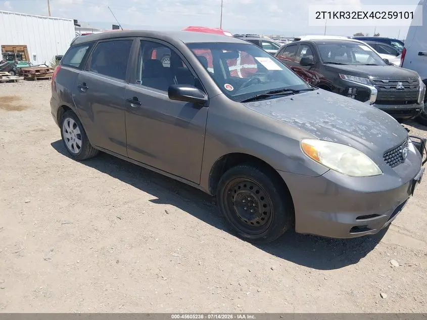 2004 Toyota Matrix Standard VIN: 2T1KR32EX4C259101 Lot: 45605236